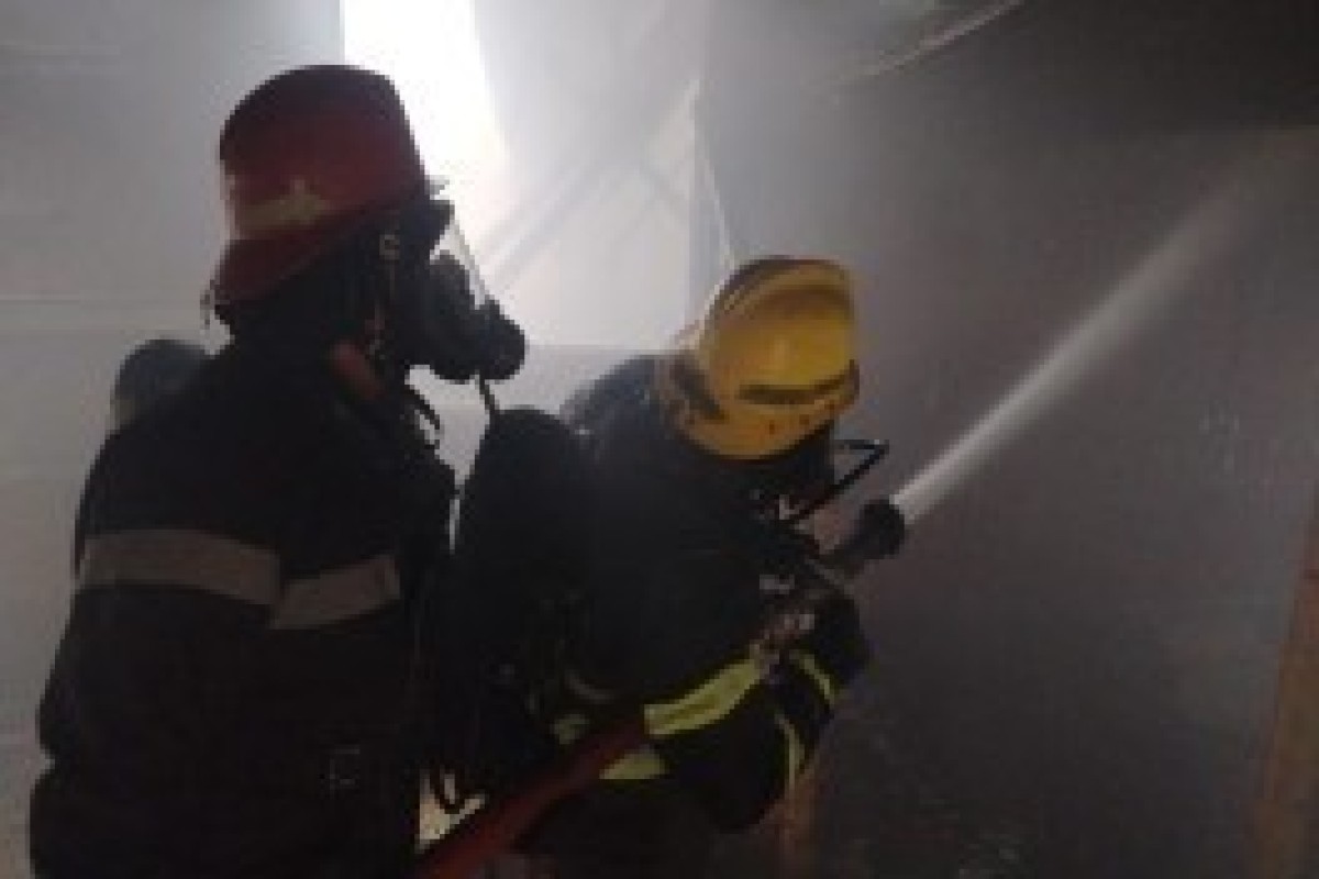 Пожар на территории жилого комплекса в Хырдалане потушен-ФОТО -ОБНОВЛЕНО 