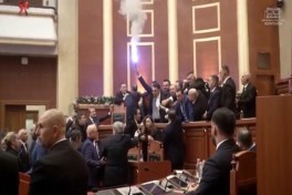 Заседание парламента Албании закончилось потасовкой-ВИДЕО 