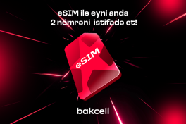 Используйте два номера одновременно с Bakcell eSIM!