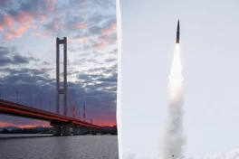 Российская атака на Киев: поврежден Южный мост, есть погибший и пострадавшие-ФОТО 