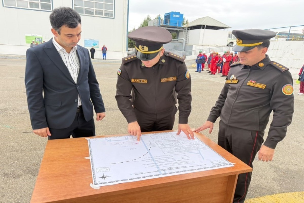 МЧС Азербайджана провело учения по гражданской обороне-ФОТО 
