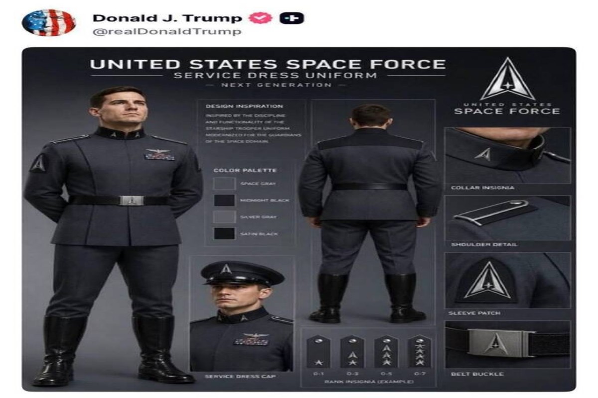 Трамп одел Космические силы США в стиле «Звездного десанта»-ФОТО 