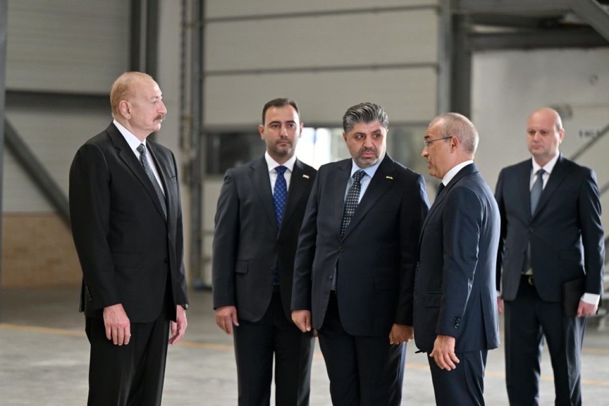 Ильхам Алиев принял участие в открытии завода Fabriora Group-ФОТО 