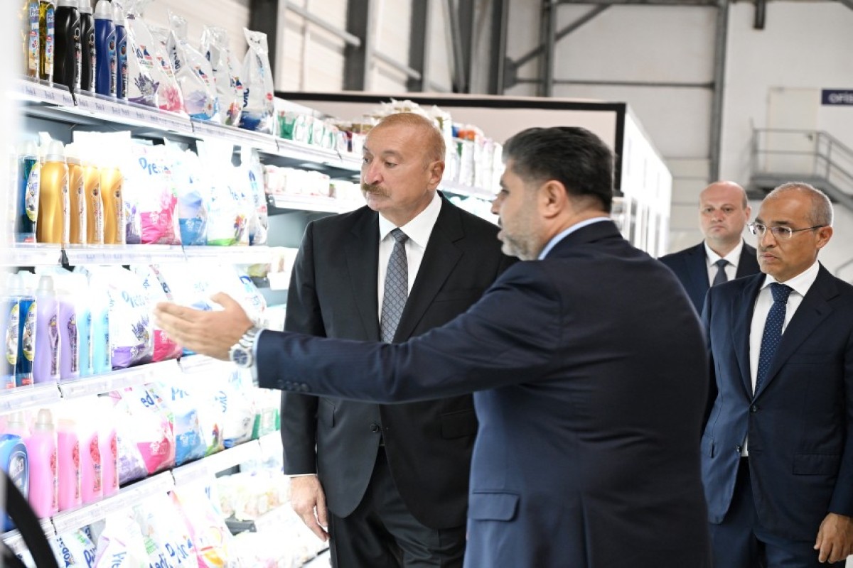 Ильхам Алиев принял участие в открытии завода Fabriora Group-ФОТО 