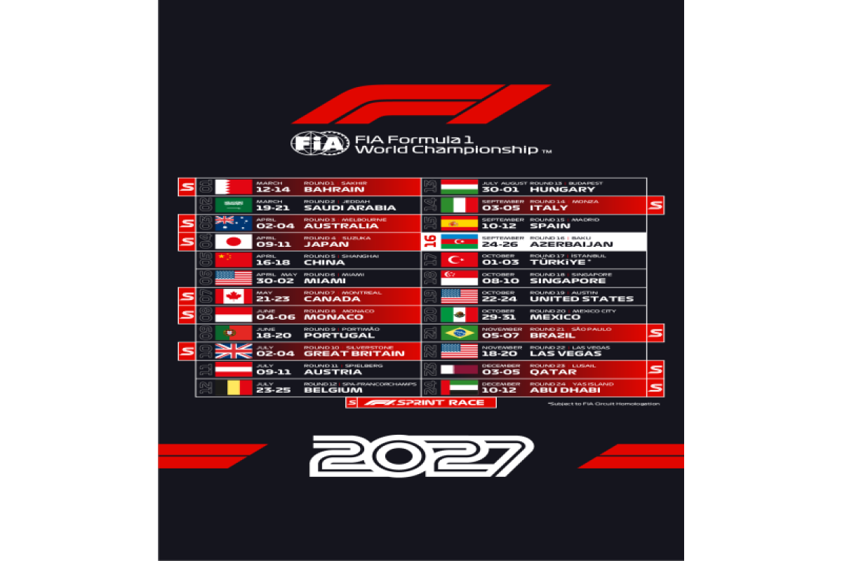 Гран-при Азербайджана «Формулы-1» пройдет 24–26 сентября
