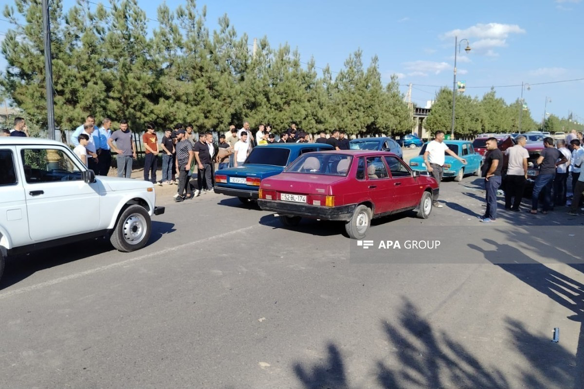 В Джалилабаде произошла цепная авария, пострадали 3 человека-ФОТО 