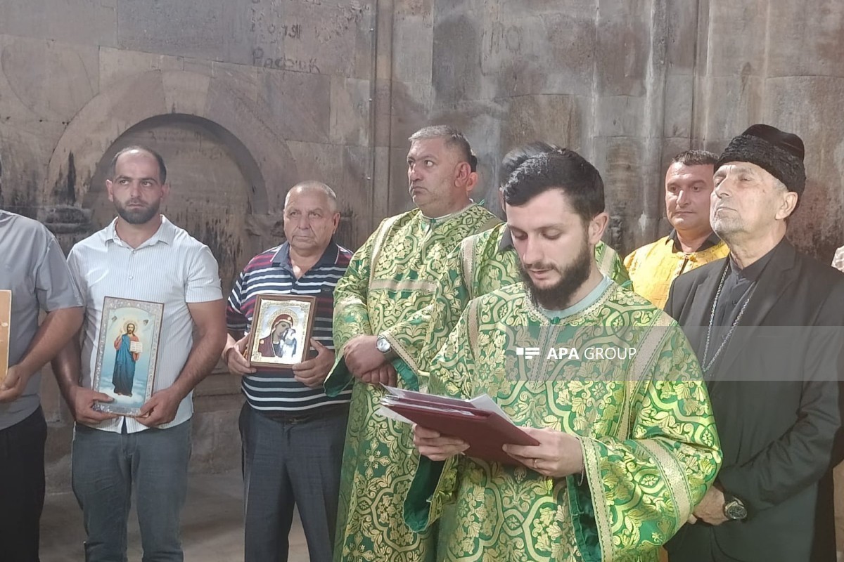 Албано-удинская религиозная община посетила монастырский комплекс Гянджасар -ФОТО 