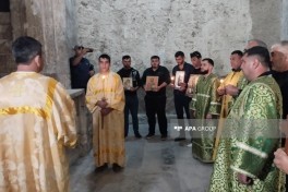 Албано-удинская община провела религиозные обряды в Худавенге-ФОТО 