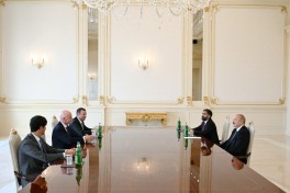 Инфантино на приеме у Алиева-ФОТО 