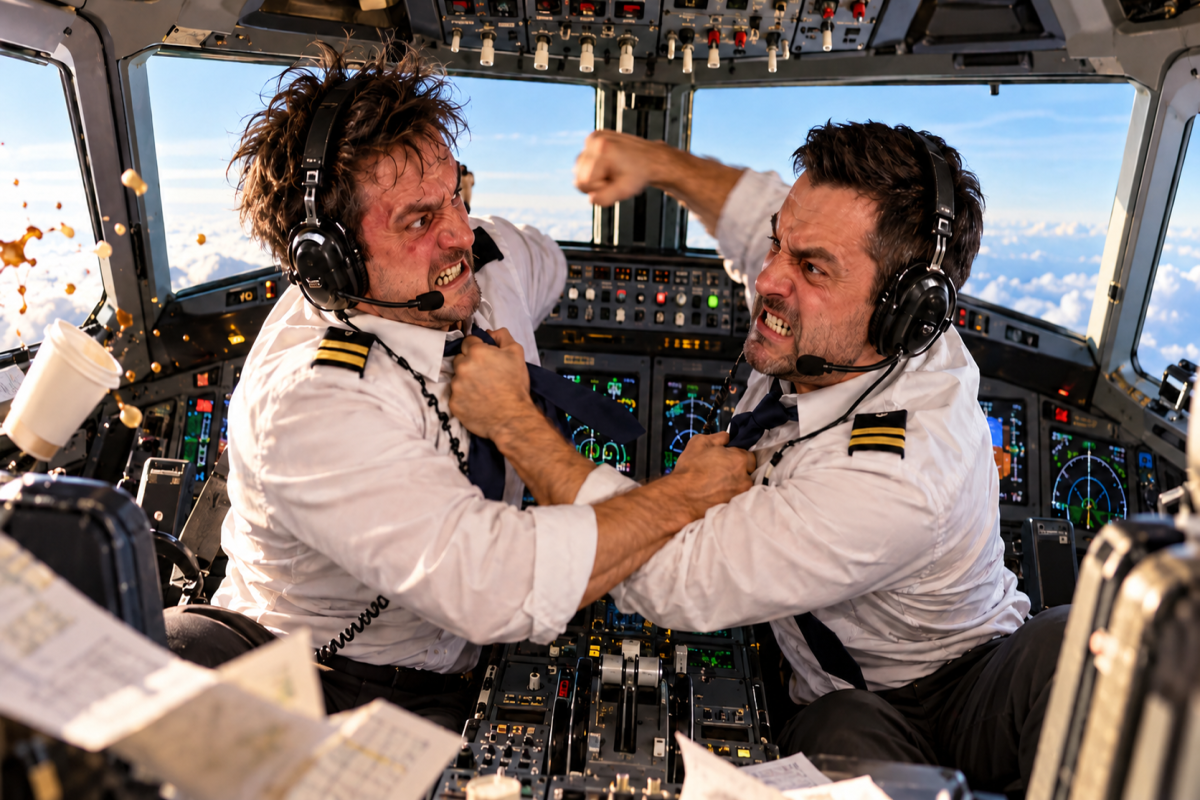 Мордобой на высоте, Или как два пилота Flydubai устроили международный переполох - СИТУАЦИЯ  